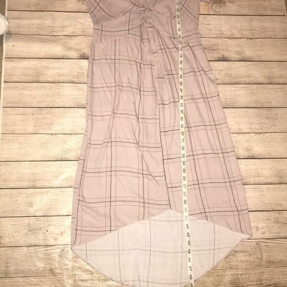 Free People Windowpane Plaid Hi-Low Dress - Picture 7 of 7